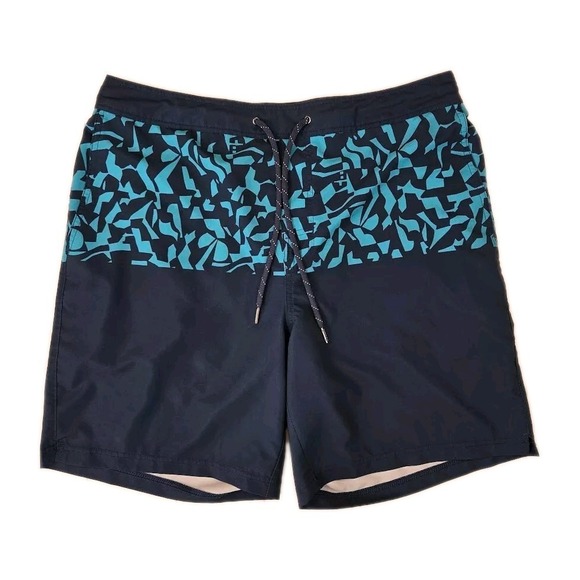 Fair Harbor Men's‎ Size XXL The Ozone Swim Trunks Blue Moma Lined Shorts - Picture 1 of 8
